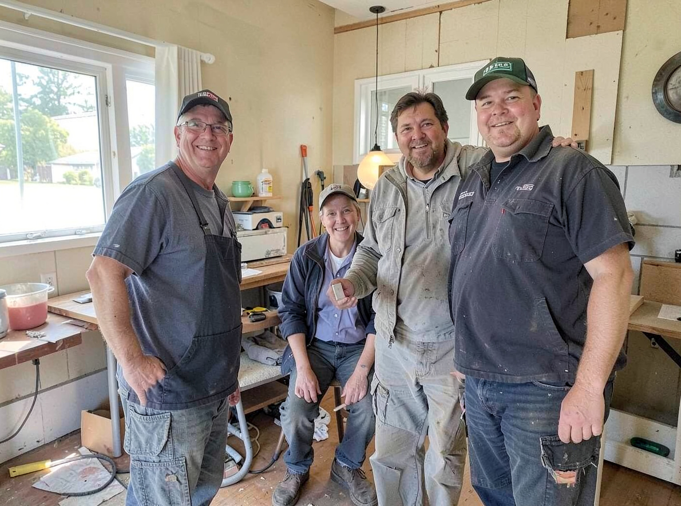 The Go2You Construction LLC team at work in Clarksville